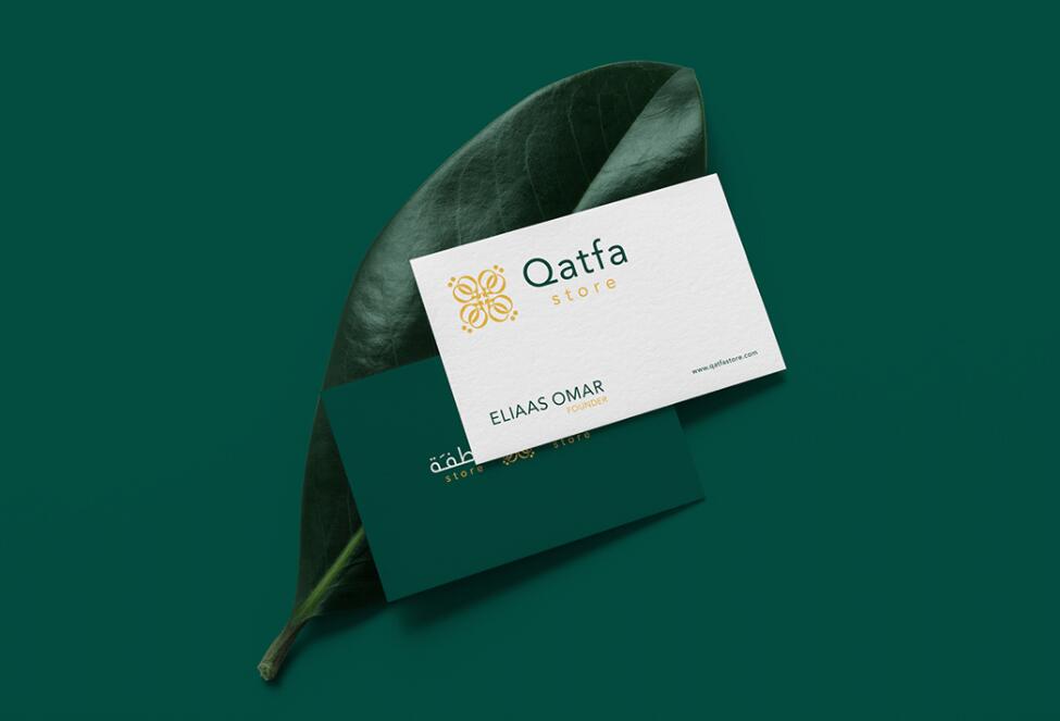 Qatfa 蜂蜜在線商店對(duì)稱Q字母logo設(shè)計(jì)