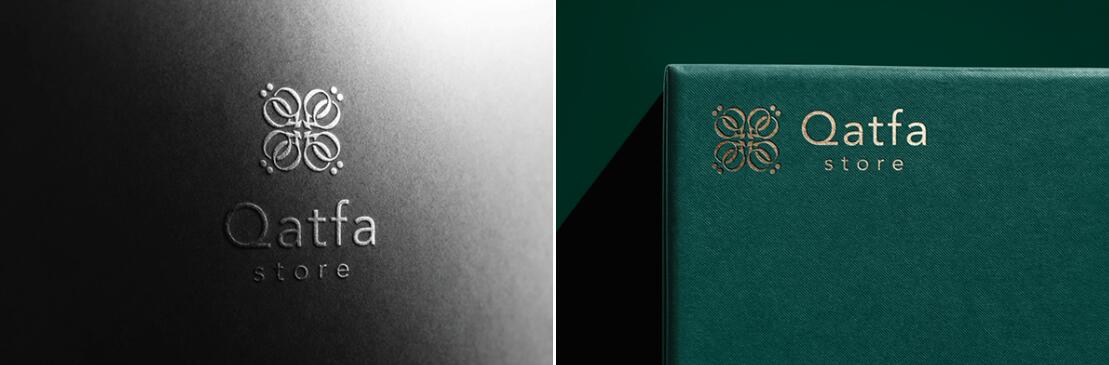 Qatfa 蜂蜜在線商店對(duì)稱Q字母logo設(shè)計(jì)產(chǎn)品包裝設(shè)計(jì)