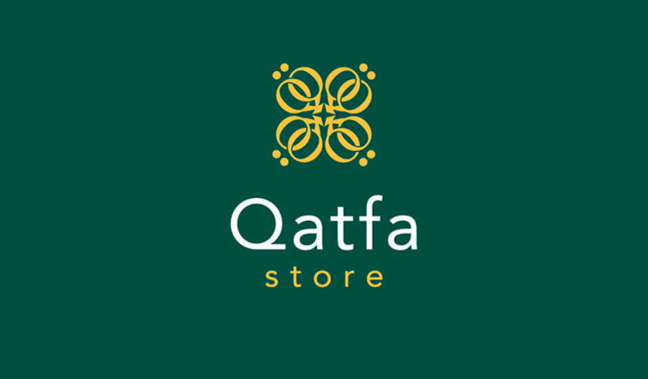 Qatfa 蜂蜜在線商店對稱Q字母logo設(shè)計