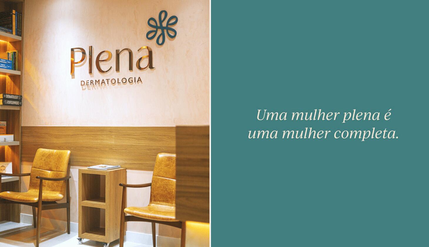 Plena皮膚科美容護(hù)理診所logo設(shè)計品牌vi形象設(shè)計，綠粉雙色漸變風(fēng)格