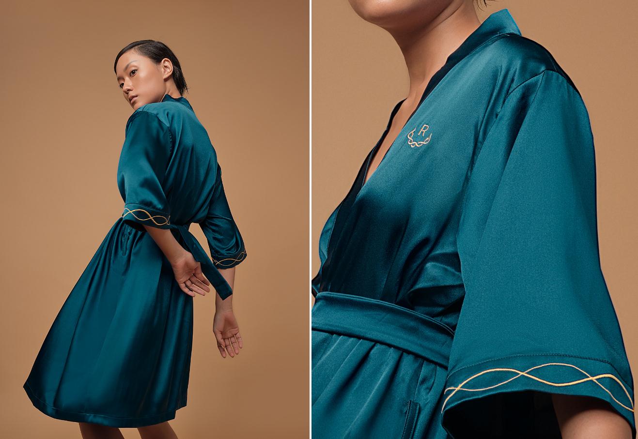 Ruco非手術(shù)美容與皮膚護(hù)理醫(yī)療logo設(shè)計vi設(shè)計。青黑色金色奢侈風(fēng)與循環(huán)交叉線條-制服設(shè)計