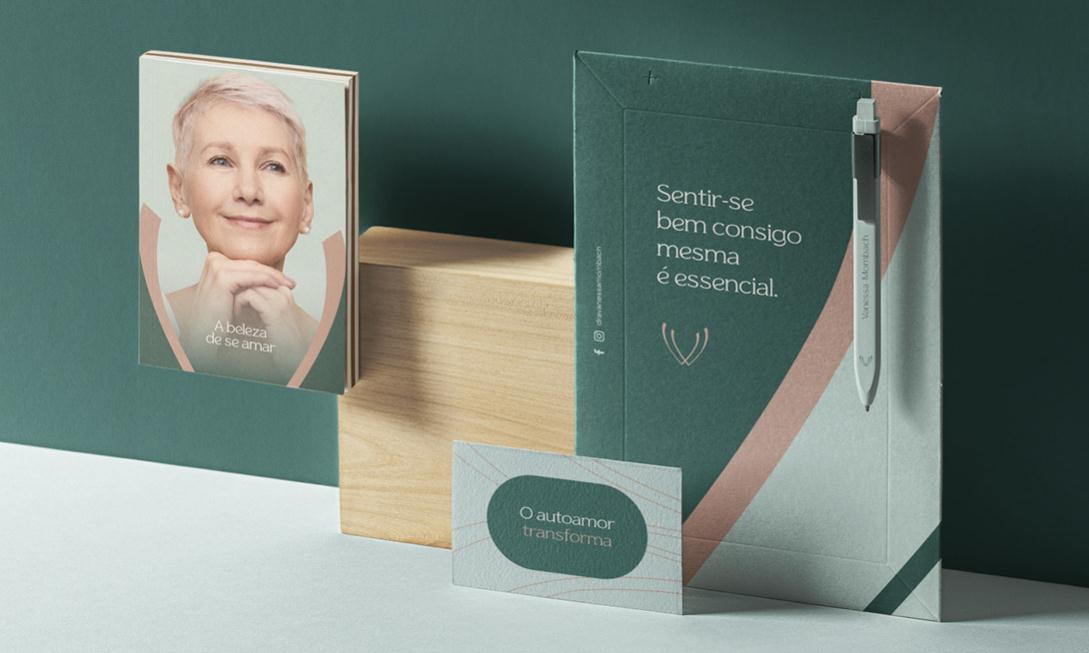 Vanessa 中老年女性美容整形醫(yī)生品牌vi形象設(shè)計(jì)logo設(shè)計(jì)。V字母識(shí)別與綠淺綠粉三色