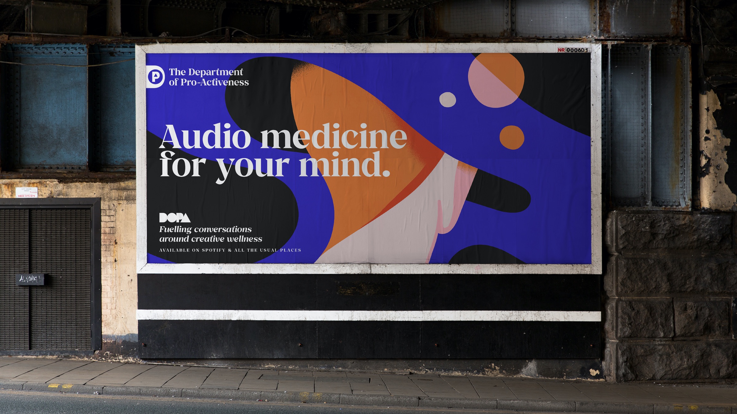 DOPA 健康播客平臺logo設(shè)計vi設(shè)計。幾何矢量風(fēng)格