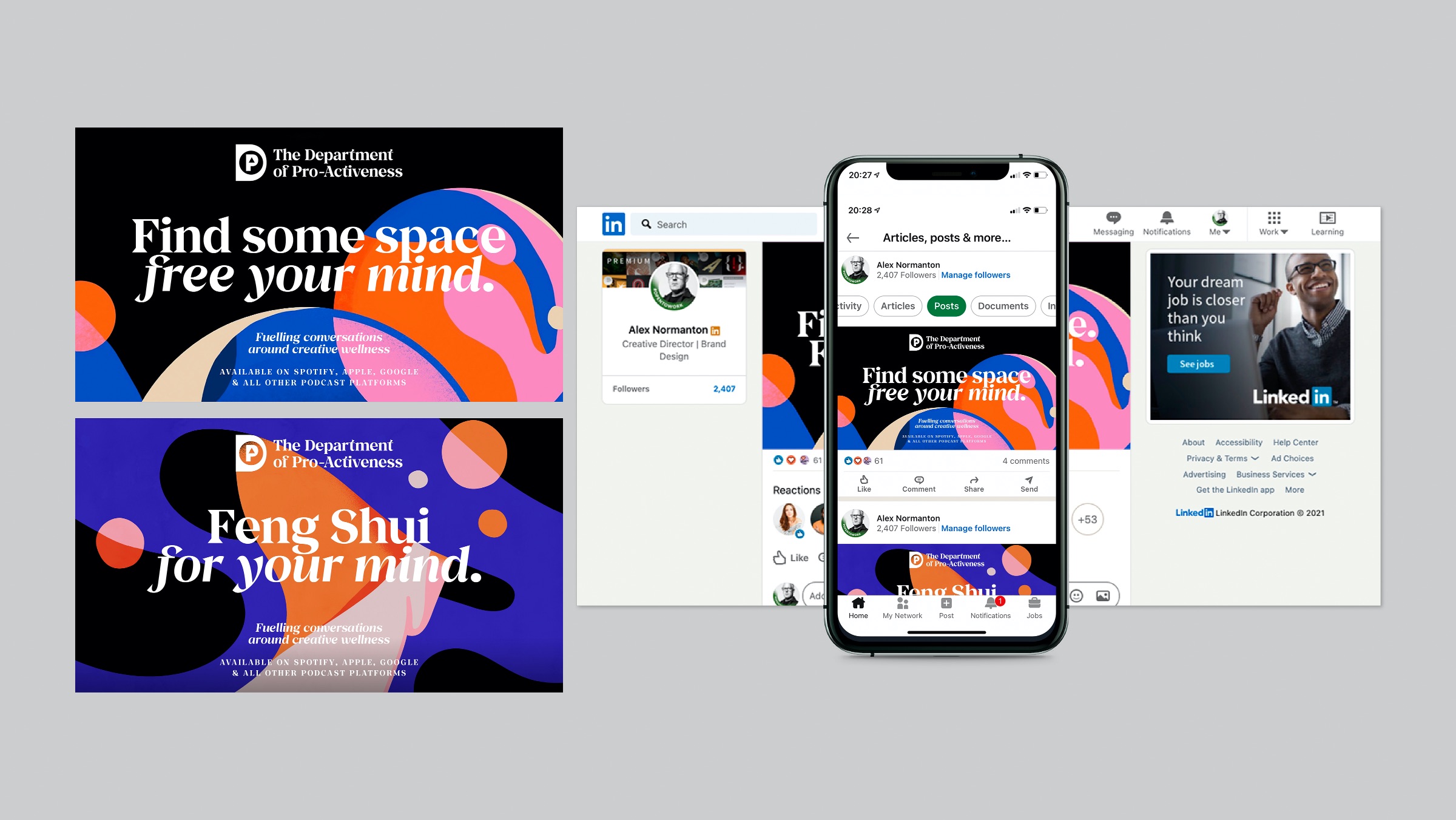 DOPA 健康播客平臺logo設(shè)計vi設(shè)計。幾何矢量風(fēng)格