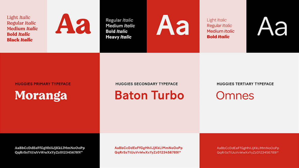 Huggies母嬰用品紙尿褲品牌vi視覺形象升級，H字母logo設(shè)計吉祥物設(shè)計