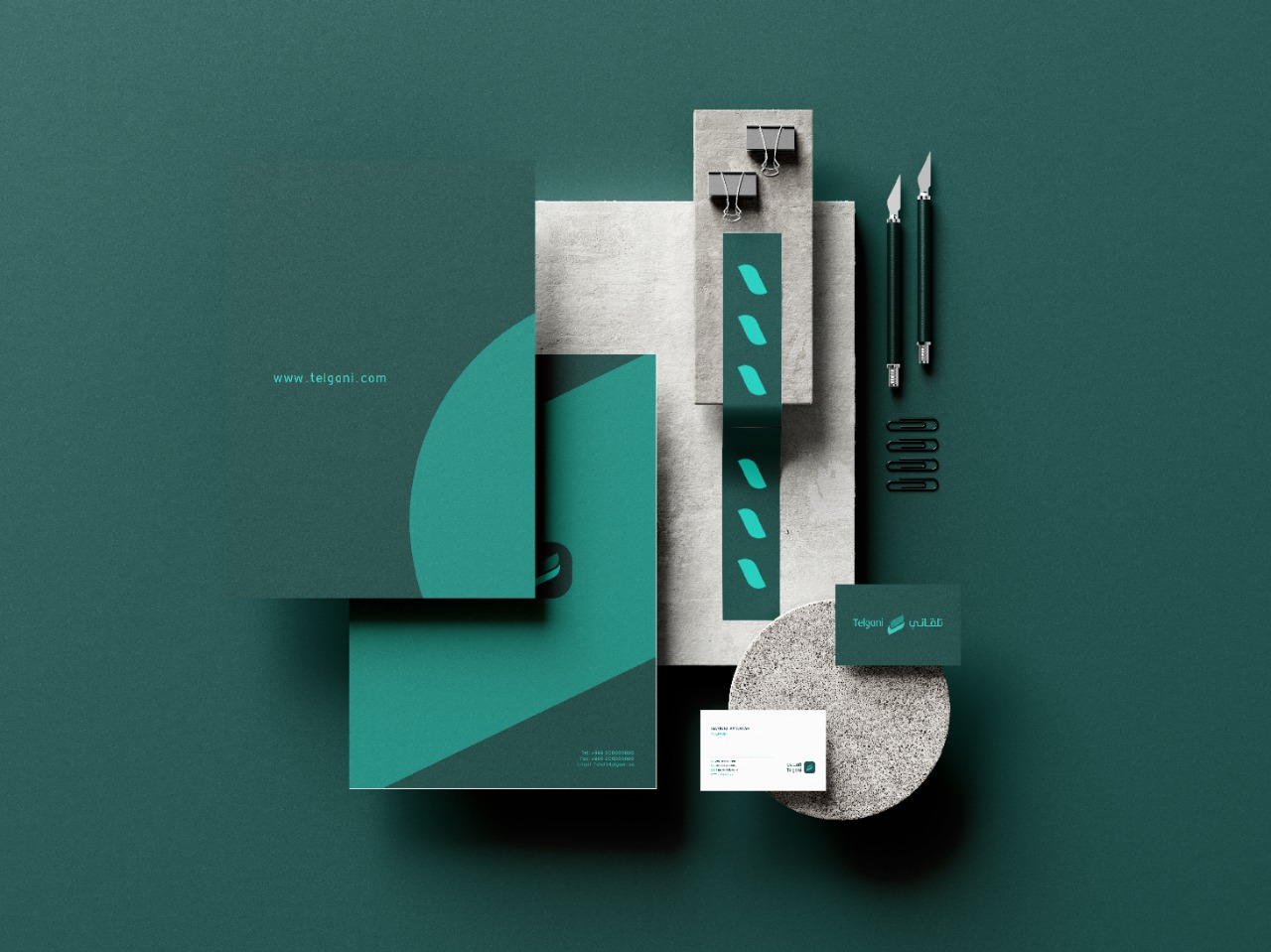 Telgani 汽車共享租賃平臺品牌視覺形象vi設計logo設計“寶石綠與科技風“