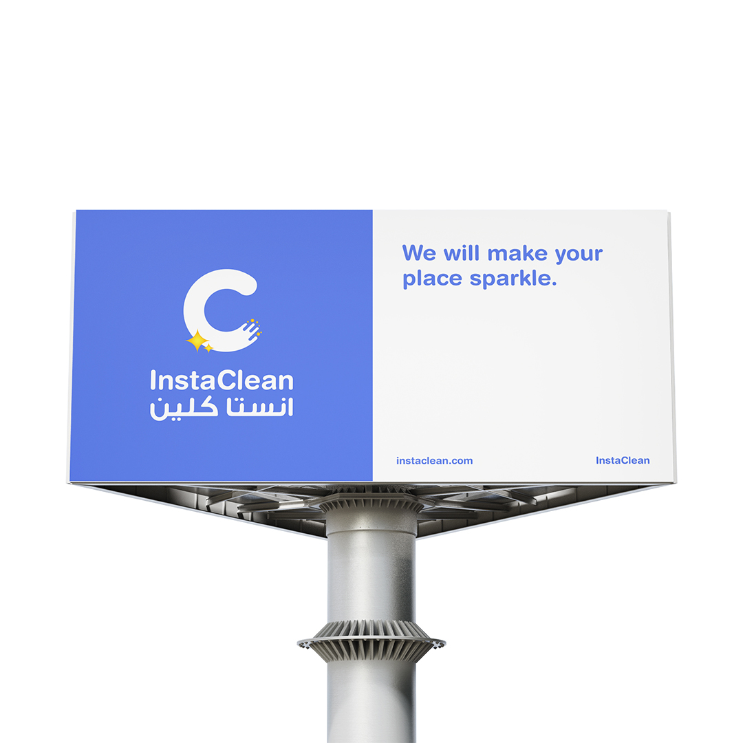 Instaclean房屋清潔服務(wù)公司logo設(shè)計(jì)vi形象設(shè)計(jì)，淡紫蘭清爽風(fēng)格