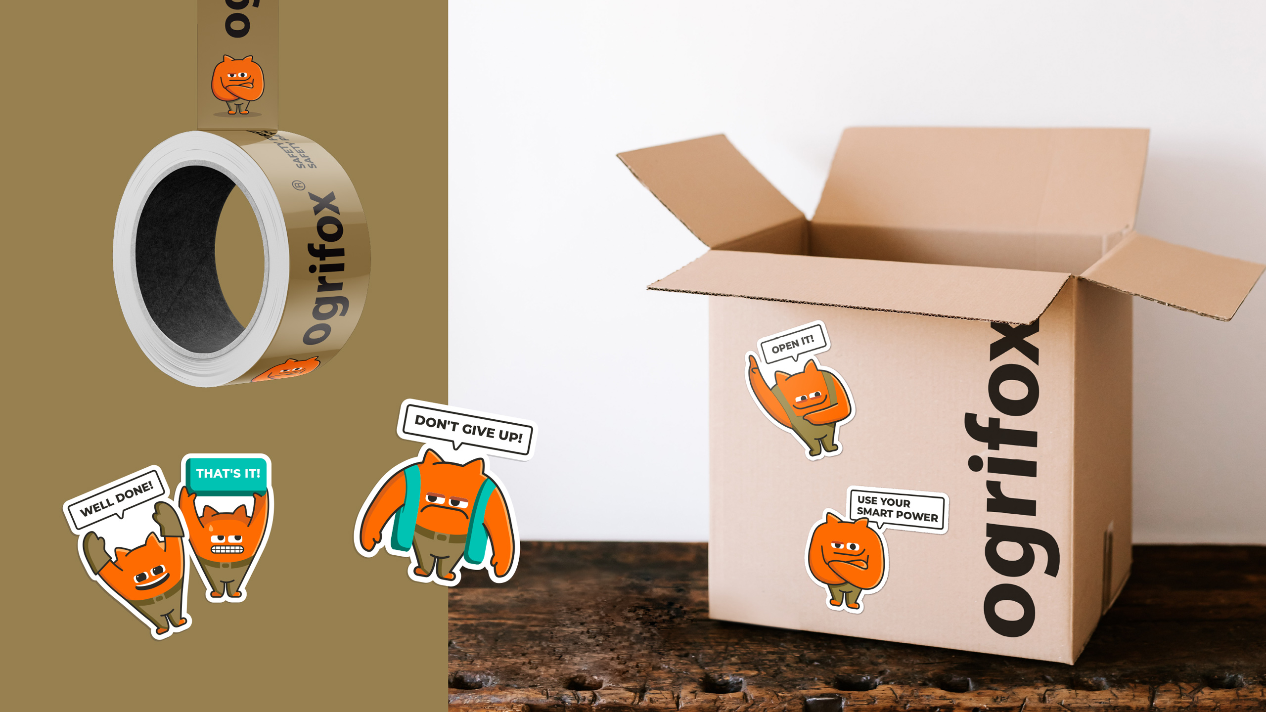 Ogrifox 安全防護服手套帽子工具工作服服飾“狐貍巨人”品牌卡通吉祥物設計及物料應用 Ogrifox 安全防護服手套帽子工具工作服服飾“狐貍巨人”品牌卡通吉祥物設計及物料應用