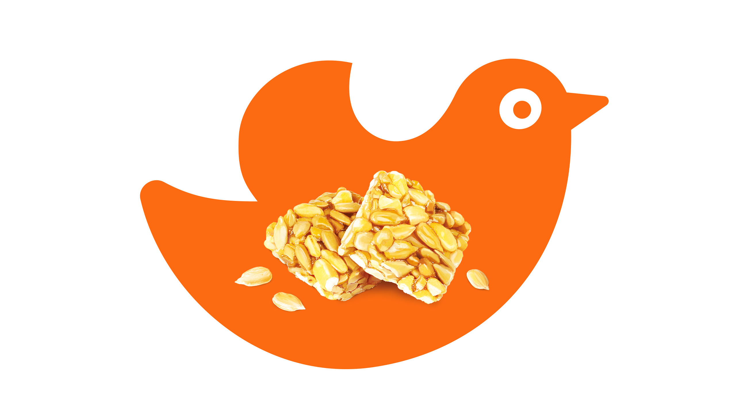 GOZINAKI膨化休閑零食食品包裝設計“小鳥”主視覺識別圖案-上海尚略包裝設計公司