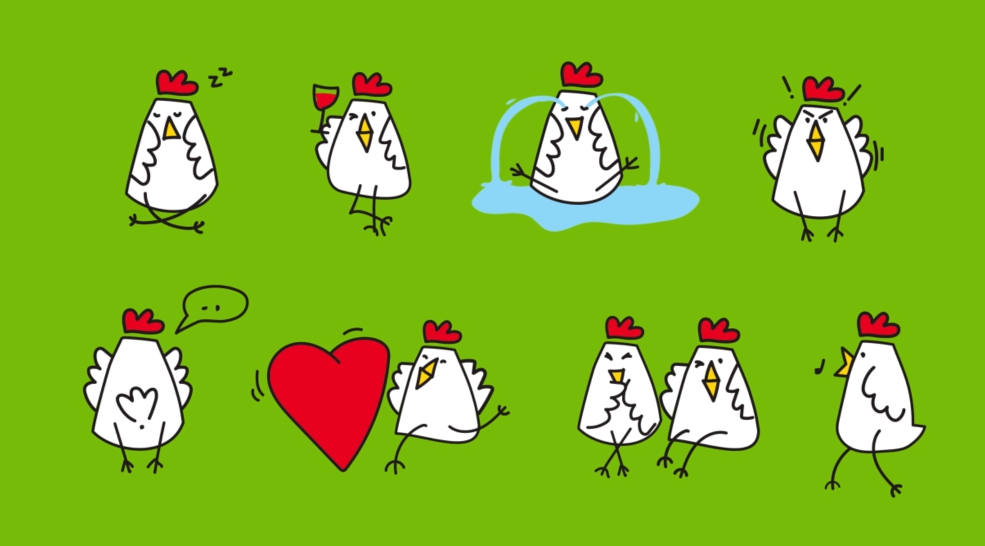 Chicken Kabanosi雞肉火腿腸即食零食包裝設計品牌起名與小雞吉祥物設計-表情包設計 Chicken Kabanosi雞肉火腿腸即食零食包裝設計品牌起名與小雞吉祥物設計-表情包設計