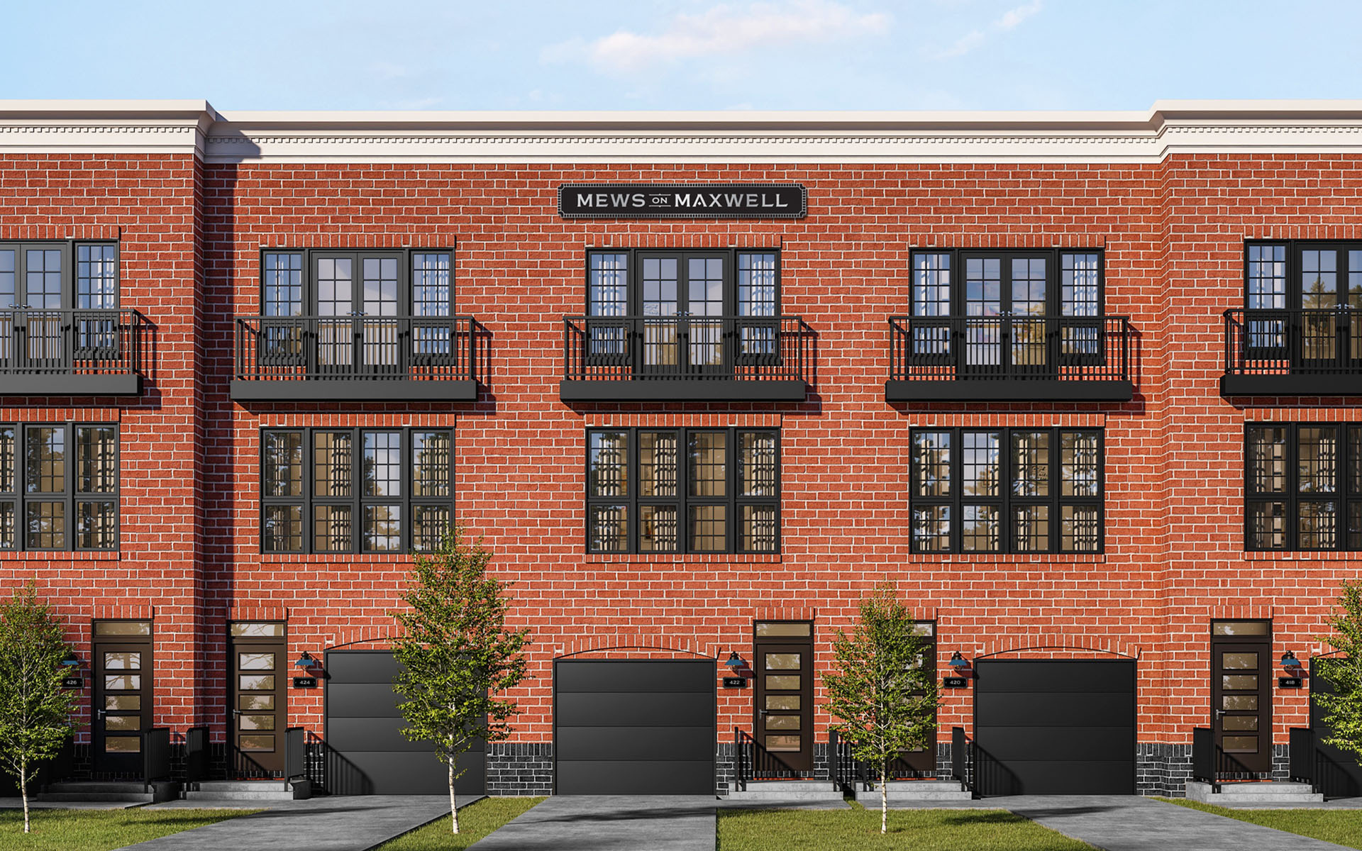 Mews 英式聯(lián)排別墅房地產(chǎn)樓盤項目M雙字母徽標(biāo)logo設(shè)計-上海品牌設(shè)計公司