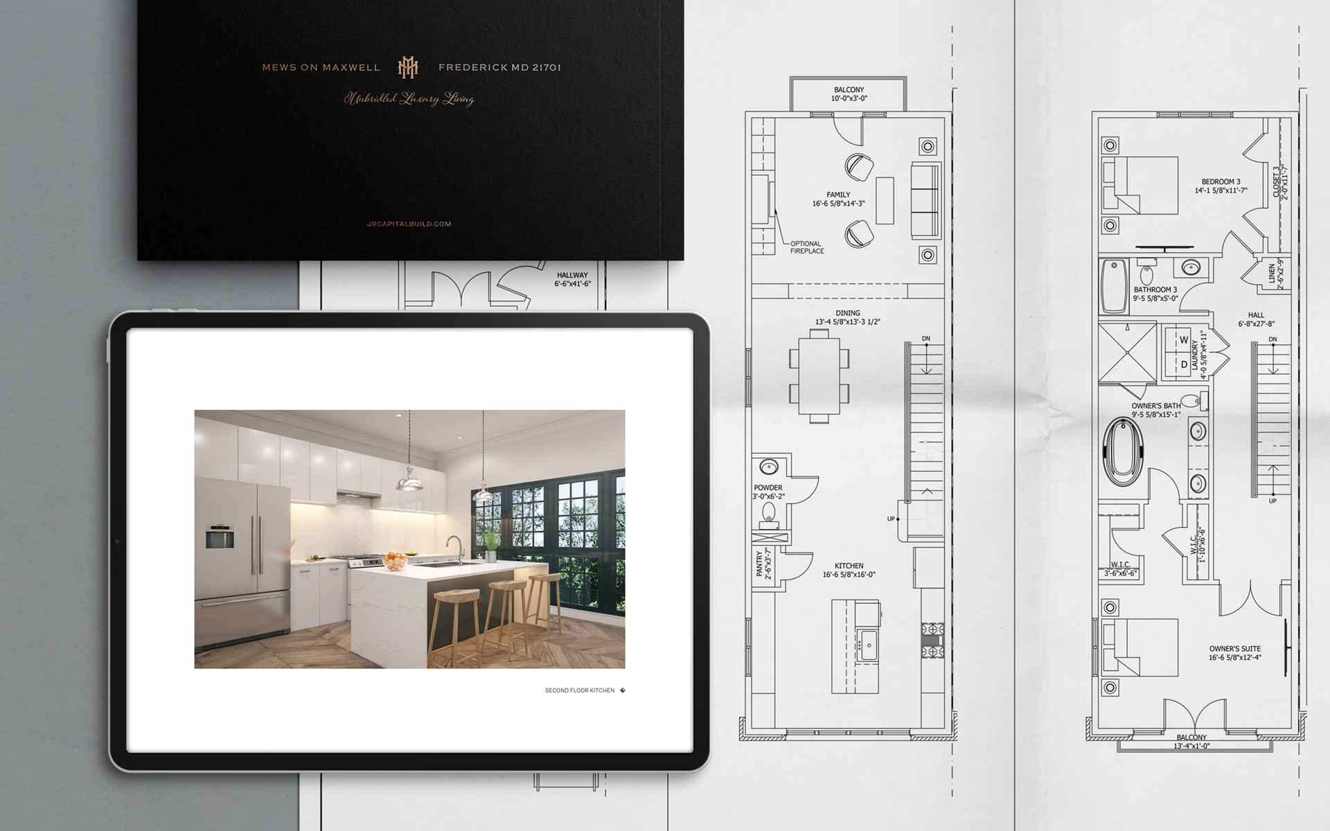 Mews 英式聯(lián)排別墅房地產(chǎn)樓盤項目M雙字母徽標(biāo)logo設(shè)計及樓書畫冊設(shè)計-上海品牌設(shè)計公司