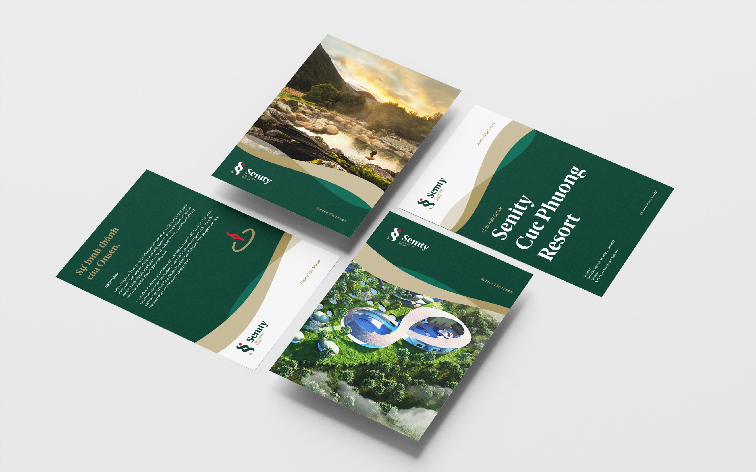 Senity 越南礦物溫泉日式度假村酒店品牌形象設(shè)計-logo&vi設(shè)計，雙s字母組成無限符號