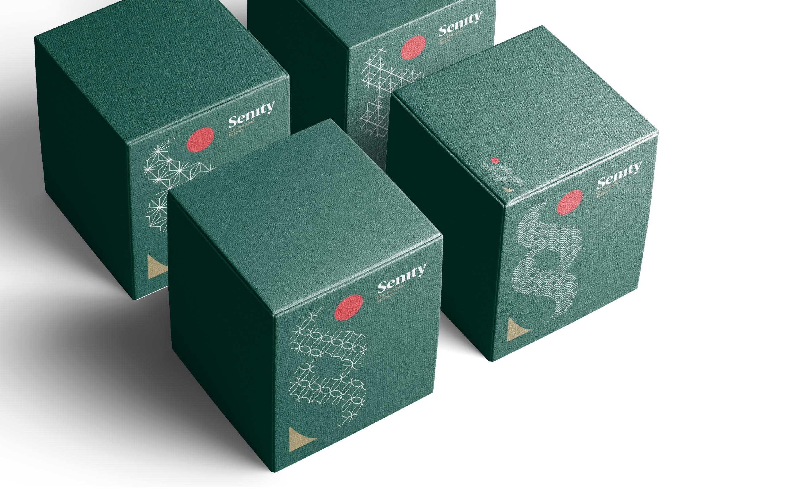 Senity 越南礦物溫泉日式度假村酒店品牌形象設(shè)計-logo&vi設(shè)計，雙s字母組成無限符號