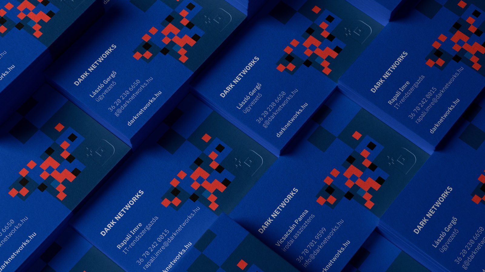 Dark Networks IT服務(wù)科技公司品牌視覺(jué)形象vi設(shè)計(jì)“像素網(wǎng)絡(luò)”元素