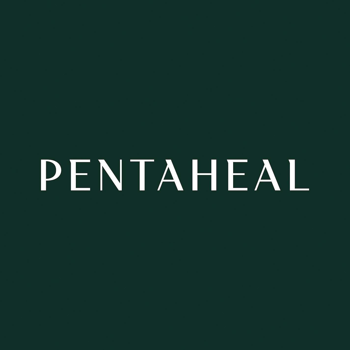 PENTAHEAL 私人醫(yī)療診所logo設(shè)計(jì)vi設(shè)計(jì)，字母P、T和H組成醫(yī)學(xué)十字符號(hào)