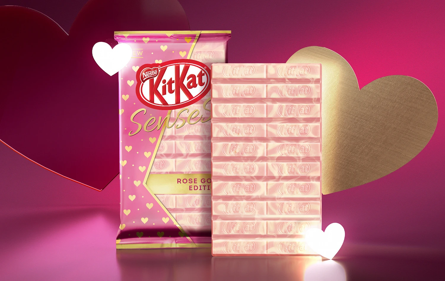 KitKat巧克力包裝設(shè)計(jì)，字母k品牌識(shí)別版式