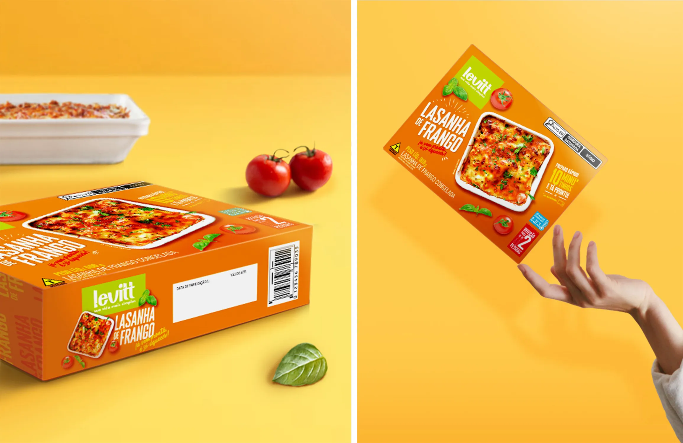 Levitt預(yù)制菜方便即食菜冷凍食品包裝設(shè)計(jì)，快速方便休閑風(fēng)格