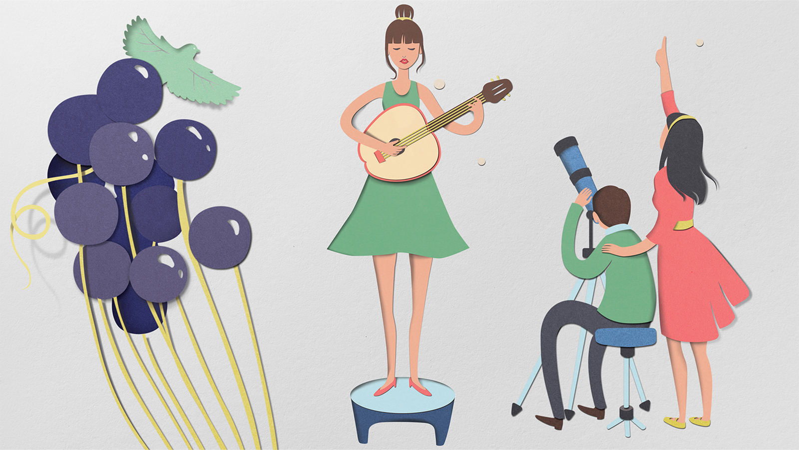 DEL VALLE 果汁包裝設(shè)計(jì)，少男少女+水果場景創(chuàng)意插畫