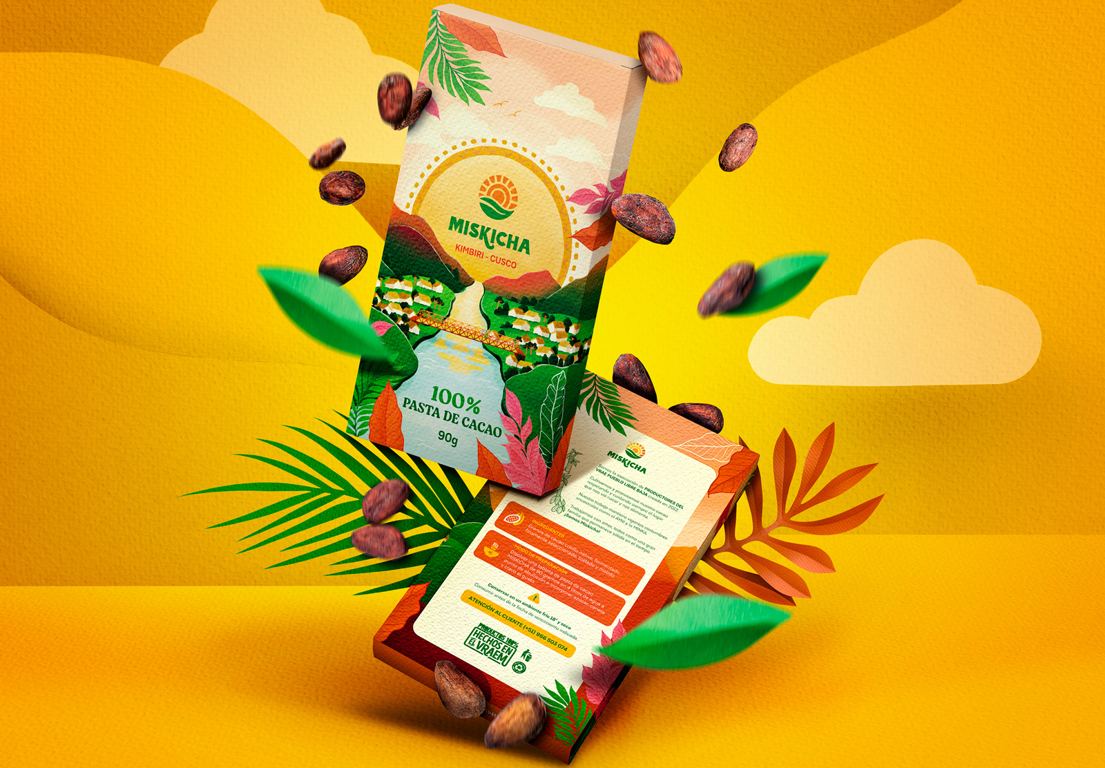 Miskicha 巧克力包裝設(shè)計自然風(fēng)景插畫設(shè)計 Miskicha 巧克力包裝設(shè)計自然風(fēng)景插畫設(shè)計