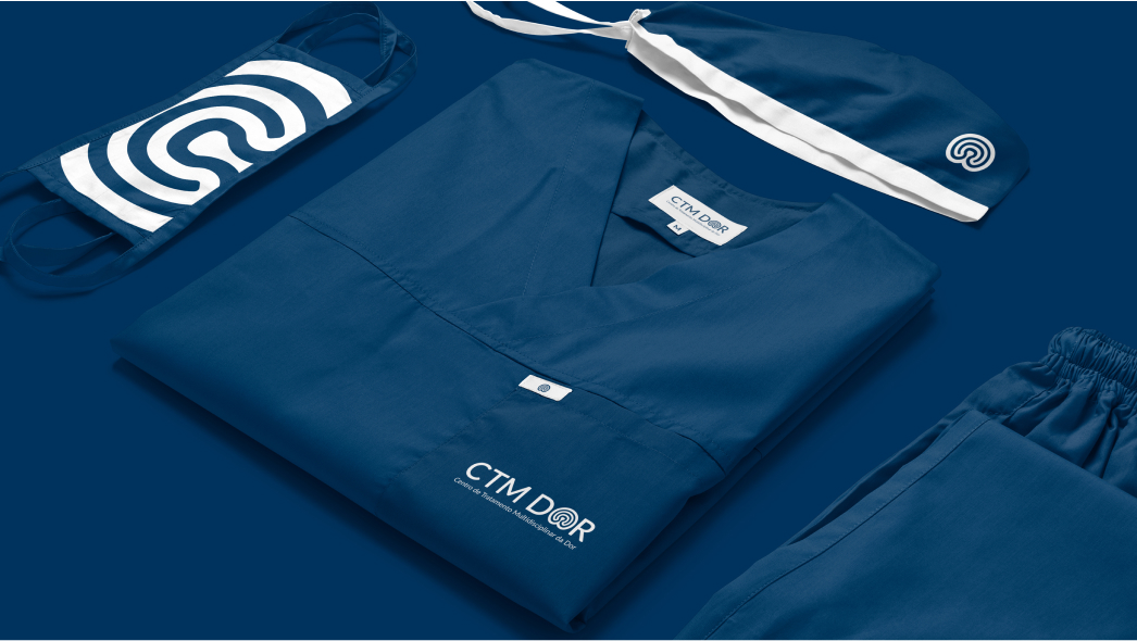 多學(xué)科疼痛治療中心 (CTM DOR) 醫(yī)療品牌視覺形象設(shè)計(jì)vi設(shè)計(jì)，燈塔光環(huán)元素