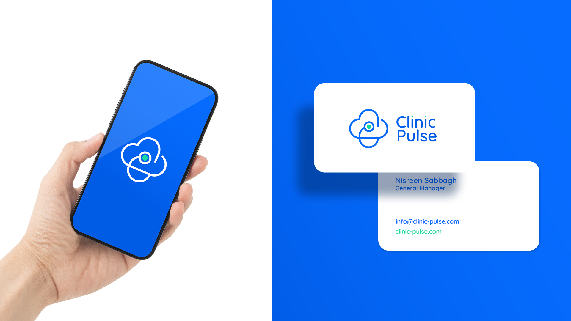 Clinic診所醫(yī)療管理軟件品牌 logo設計，心臟、紅十字會徽章和聽診器