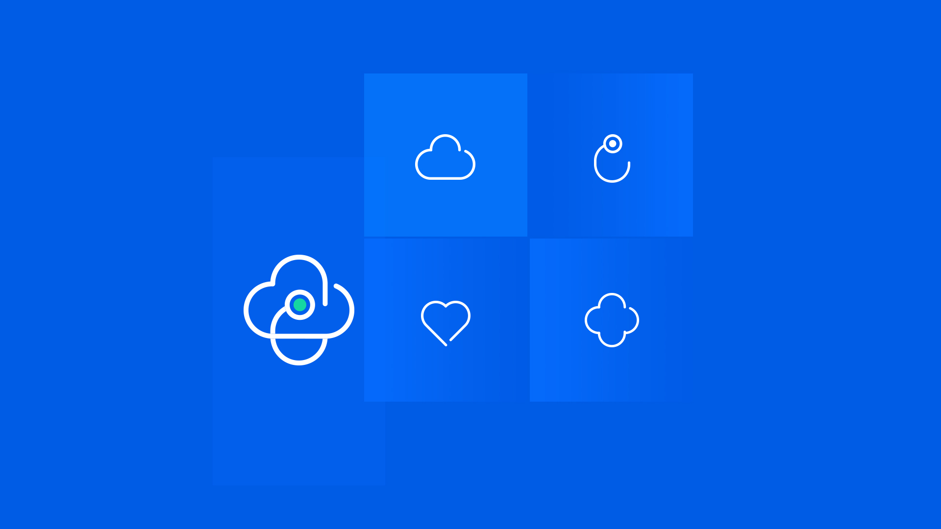 Clinic診所醫(yī)療管理軟件品牌 logo設計，心臟、紅十字會徽章和聽診器