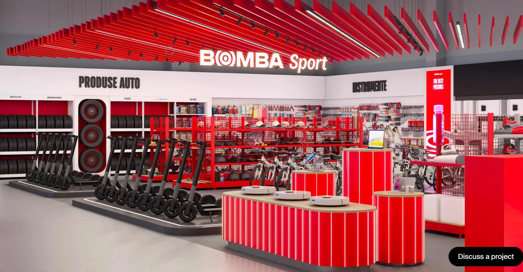  Bomba 電子與零售新品牌形象設(shè)計(jì)店鋪空間設(shè)計(jì)陳列設(shè)計(jì)