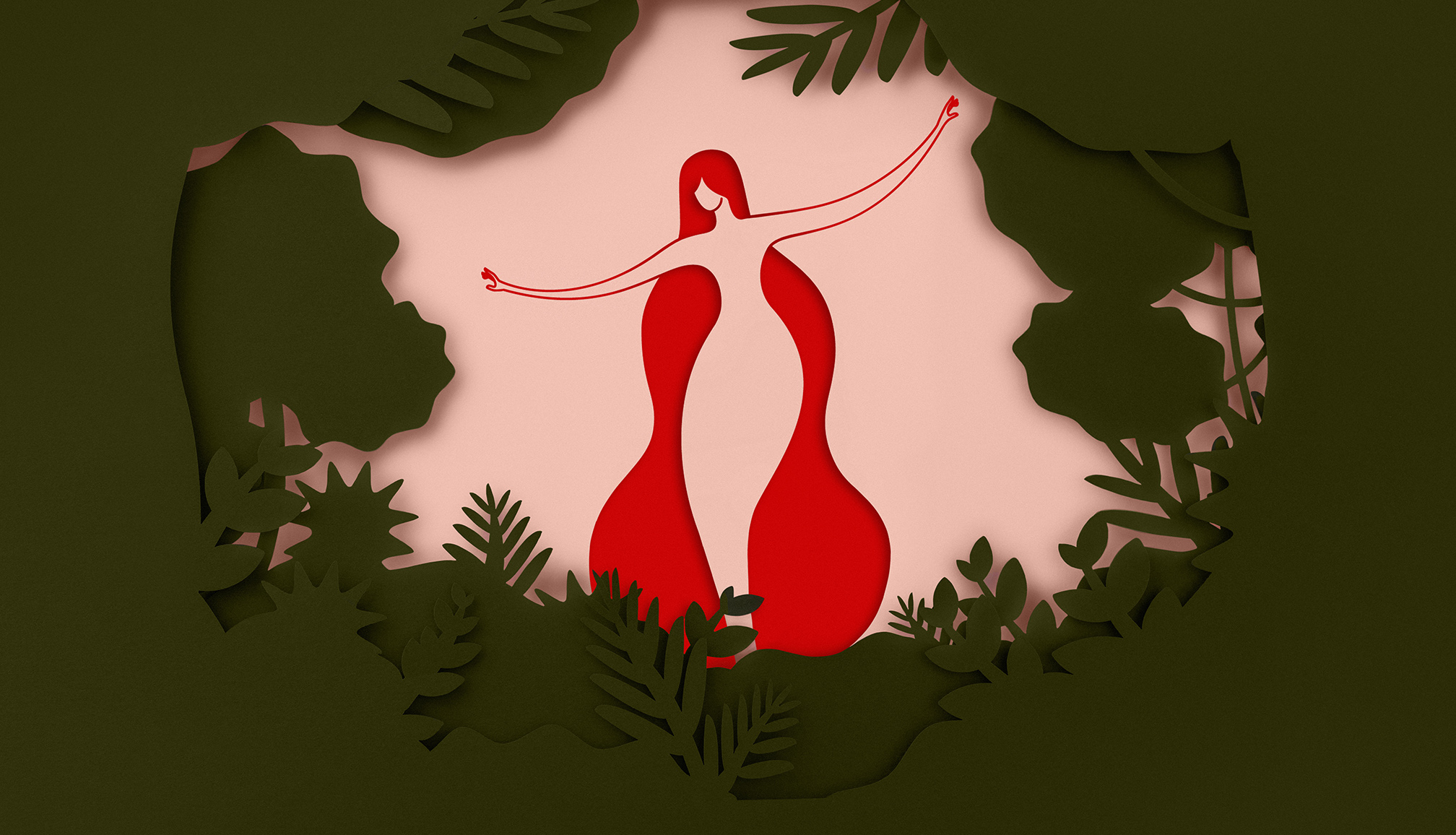 Ninfa 生活社區(qū)logo設(shè)計(jì)“女人身體曲線”品牌形象設(shè)計(jì)，一個(gè)放松身心享受寧?kù)o生活的地方