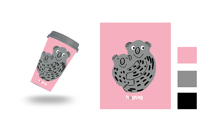 Hugtag公益品牌形象設(shè)計(jì)擁抱理念logo設(shè)計(jì)，倡導(dǎo)奉獻(xiàn)與團(tuán)結(jié)