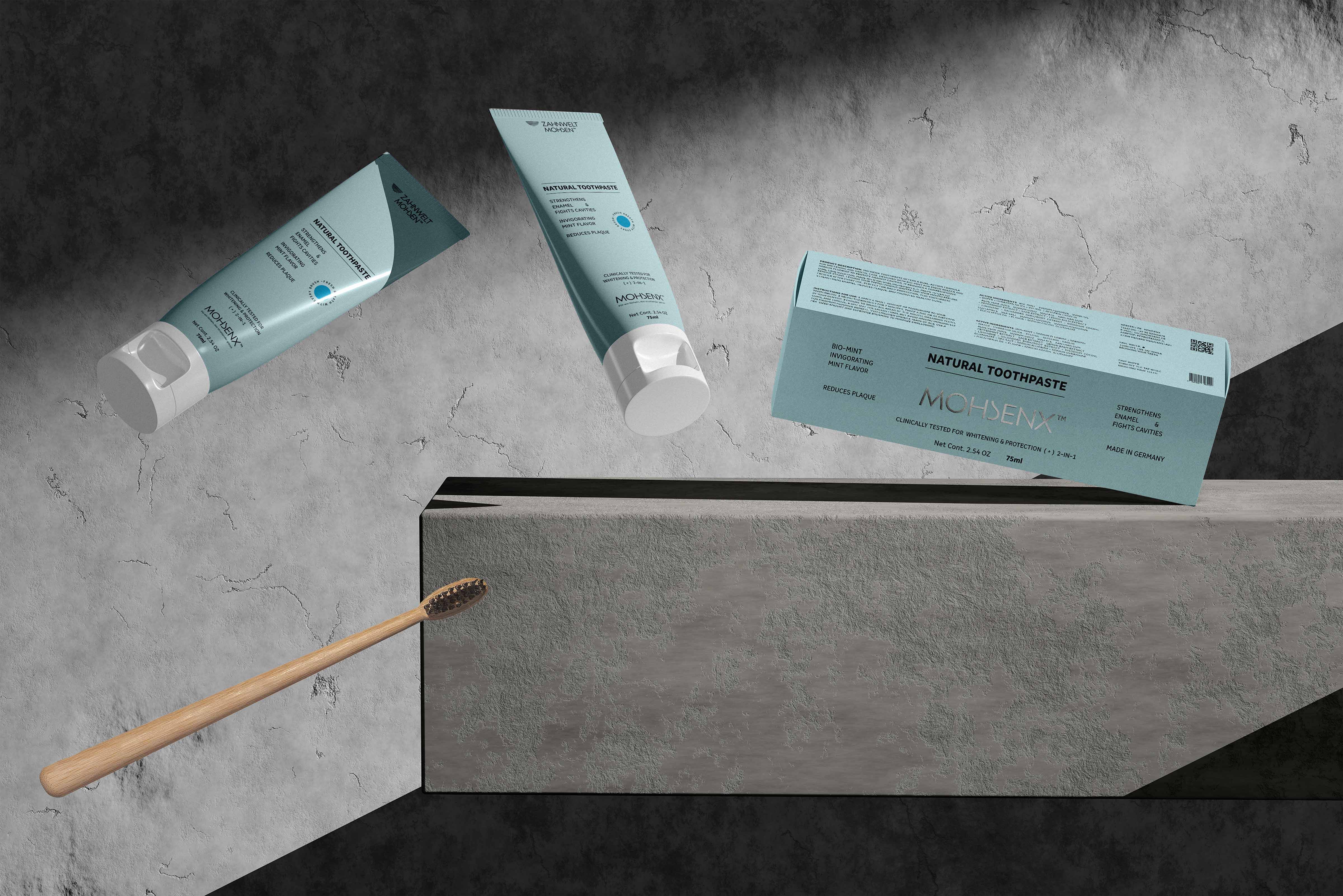 MohsenX 口腔護(hù)理牙膏品牌創(chuàng)建包裝設(shè)計(jì)“醫(yī)學(xué)風(fēng)格”