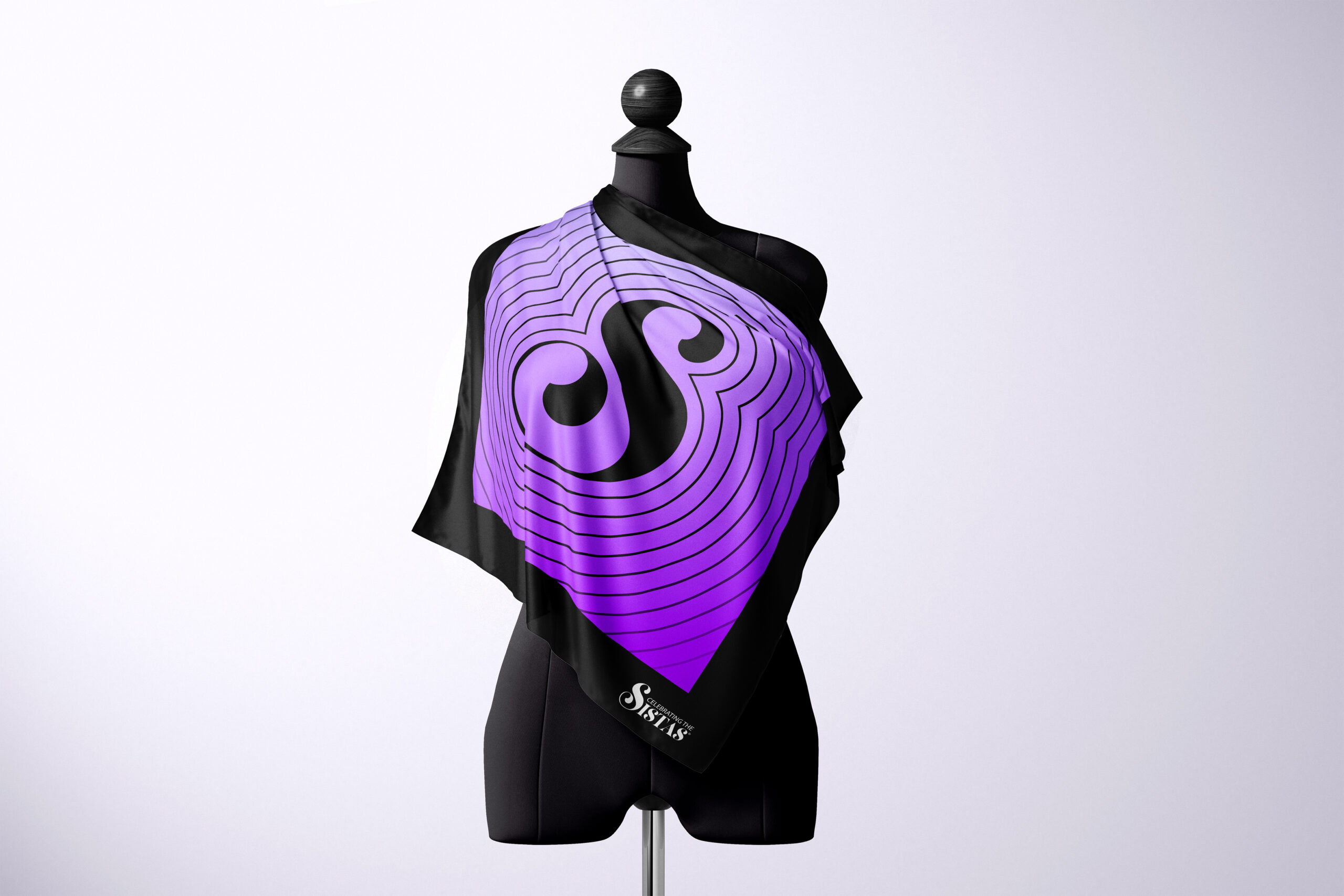 Sistas Gala ”慶祝黑人女性“慶典活動(dòng)品牌視覺(jué)形象vi設(shè)計(jì)”紫色漣漪波紋“元素