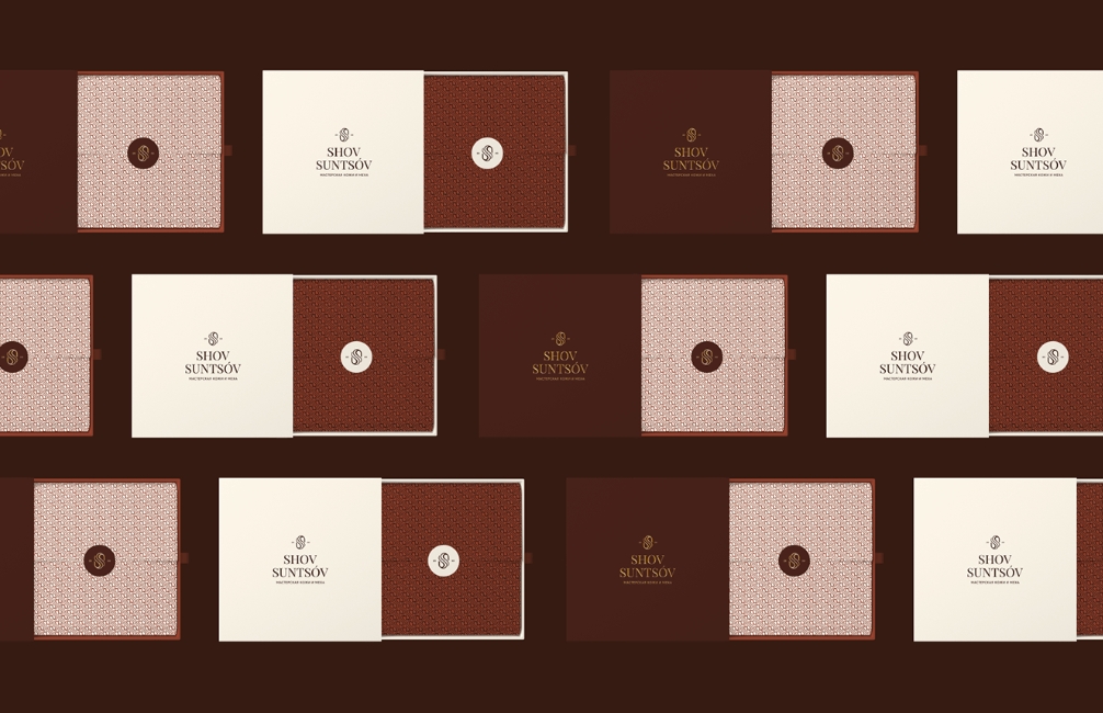 SHOV SUNTSOV 皮草定制服飾皮包品牌 logo設(shè)計(jì)vi設(shè)計(jì)“S”條紋