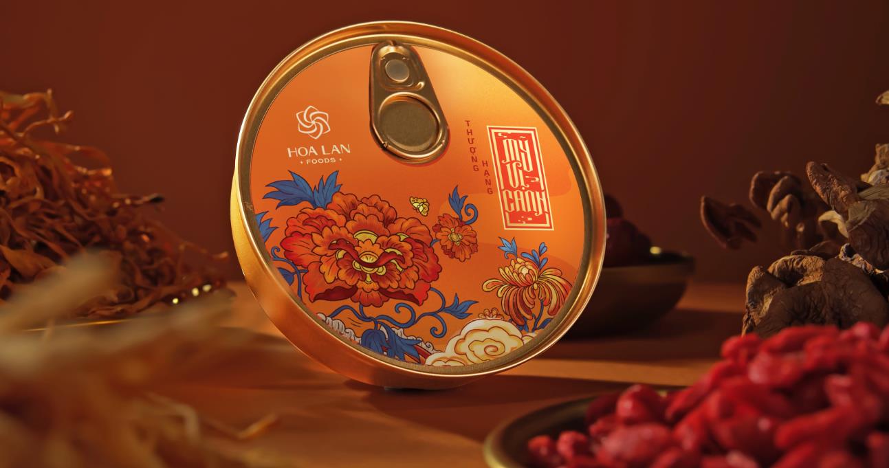 越南中藥藥材保健滋補(bǔ)品系列禮盒包裝設(shè)計(jì)中國風(fēng)插畫設(shè)計(jì)