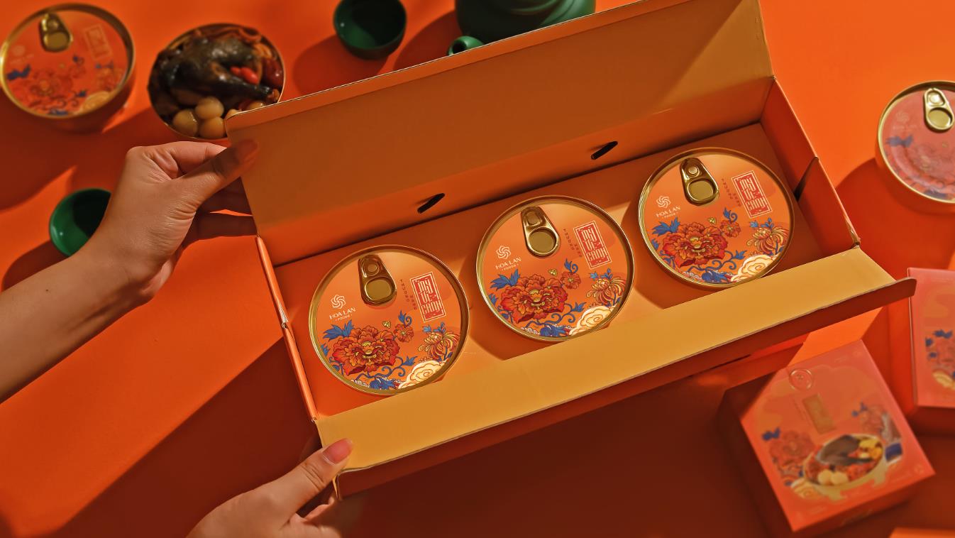 越南中藥藥材保健滋補(bǔ)品系列禮盒包裝設(shè)計(jì)中國風(fēng)插畫設(shè)計(jì)