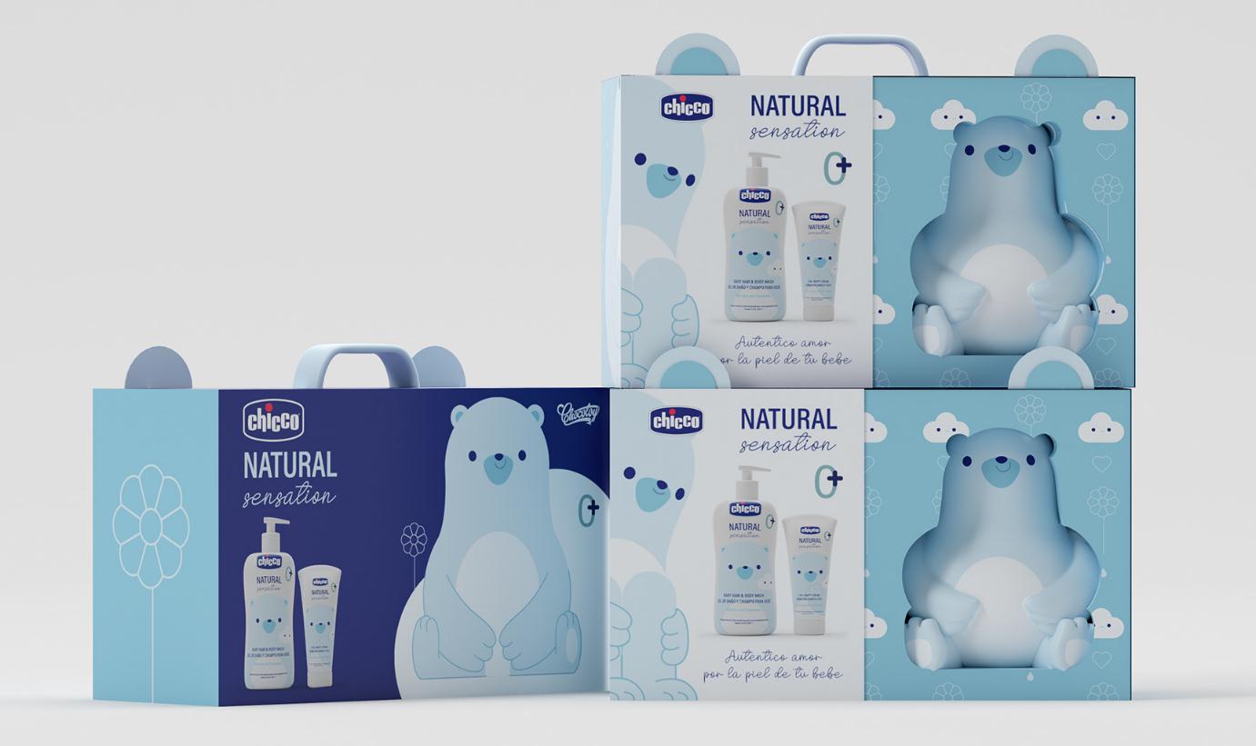 chicco嬰兒天然日化洗護(hù)產(chǎn)品“熊貓”吉祥物設(shè)計包裝設(shè)計