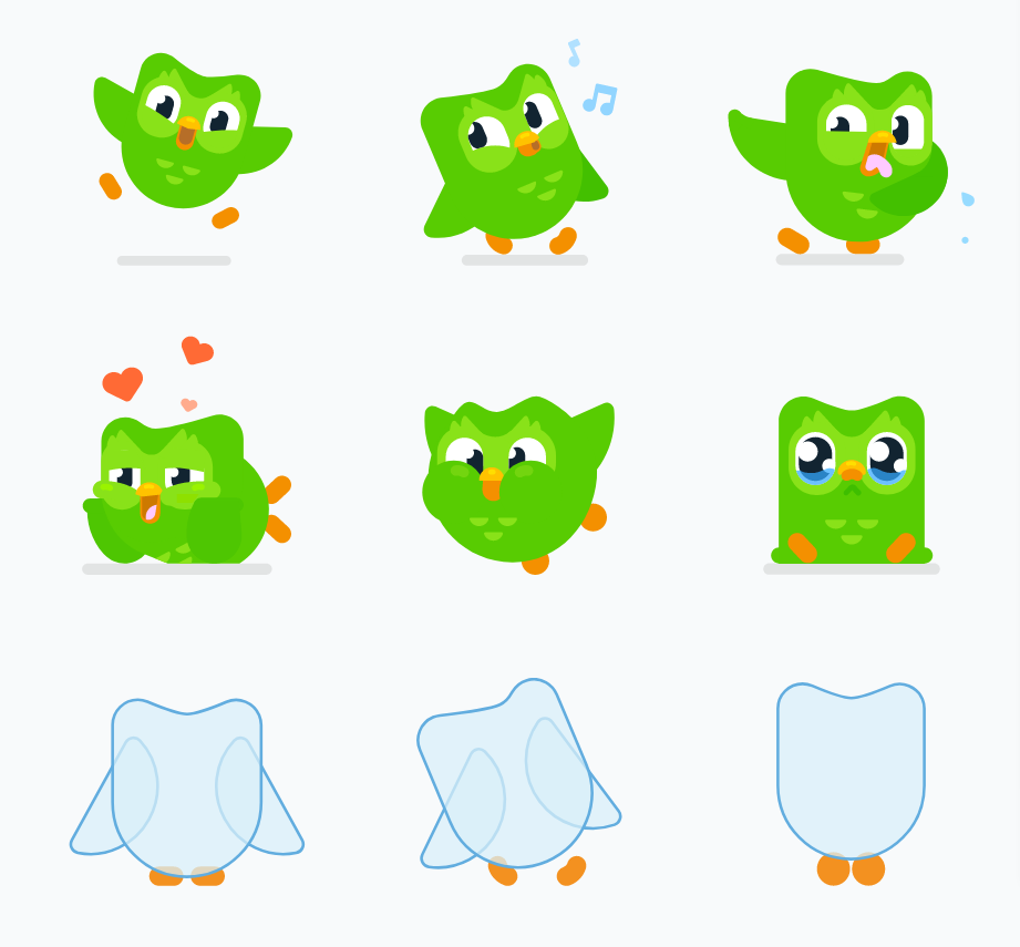 Duolingo 吉祥物貓頭鷹 Duo 