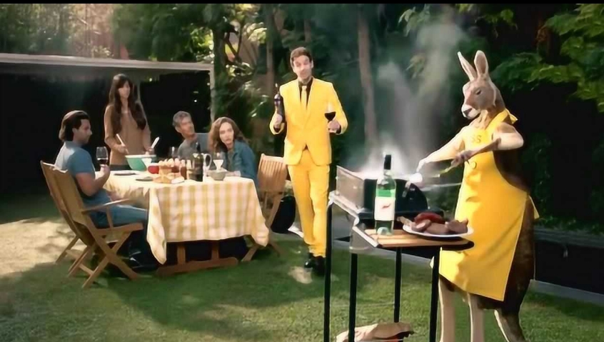 澳洲黃尾袋鼠葡萄酒注重社交的袋鼠廣告宣傳 澳洲黃尾袋鼠葡萄酒注重社交的袋鼠廣告宣傳