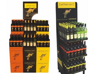 澳洲黃尾袋鼠葡萄酒店內(nèi)堆頭展示推廣 澳洲黃尾袋鼠葡萄酒店內(nèi)堆頭展示推廣