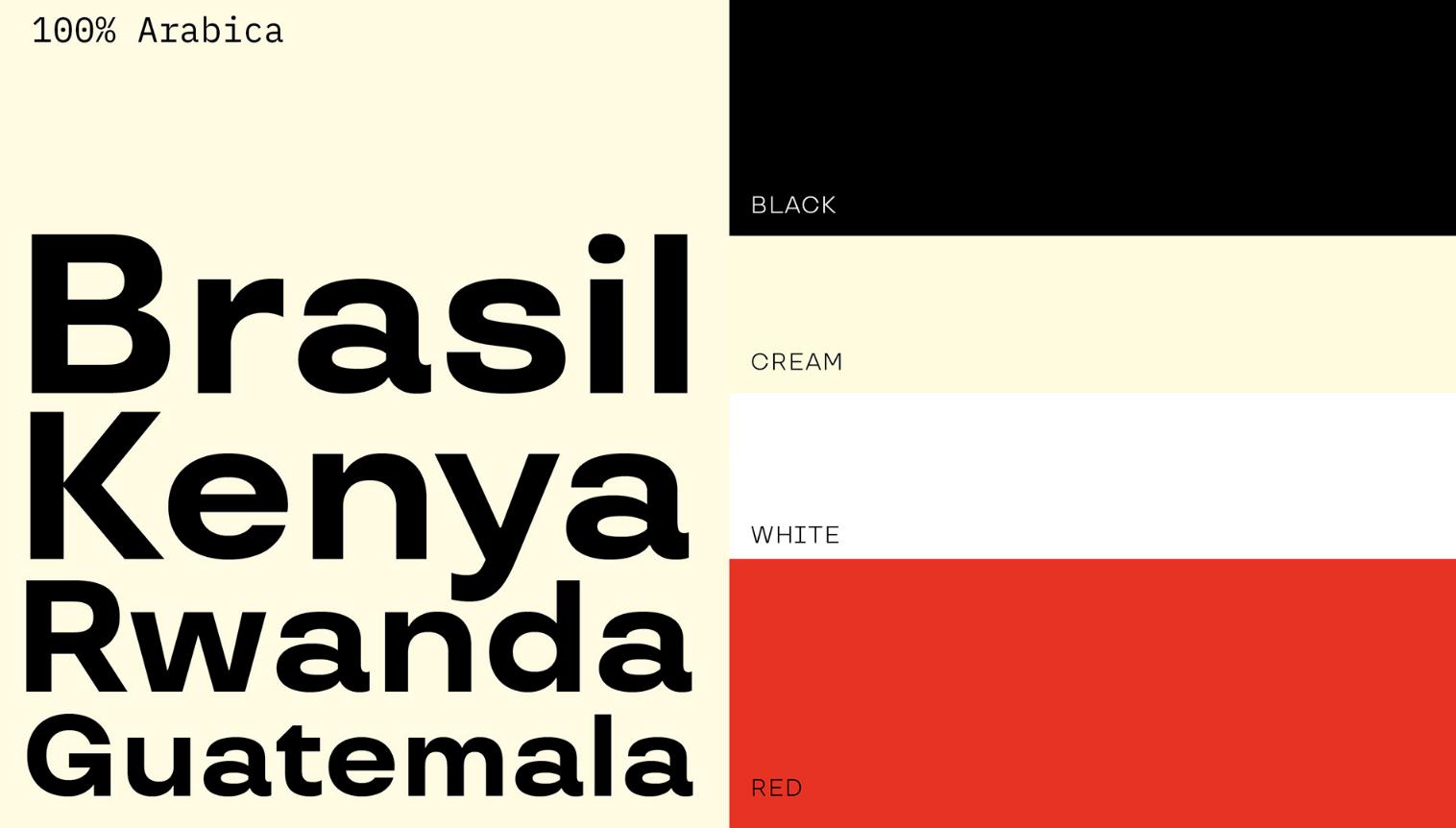 ziarno咖啡品牌設(shè)計-配色及字體