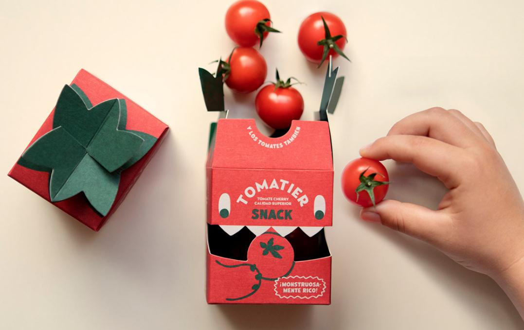 snack小番茄西紅柿大嘴怪獸開(kāi)口創(chuàng)意包裝設(shè)計(jì)