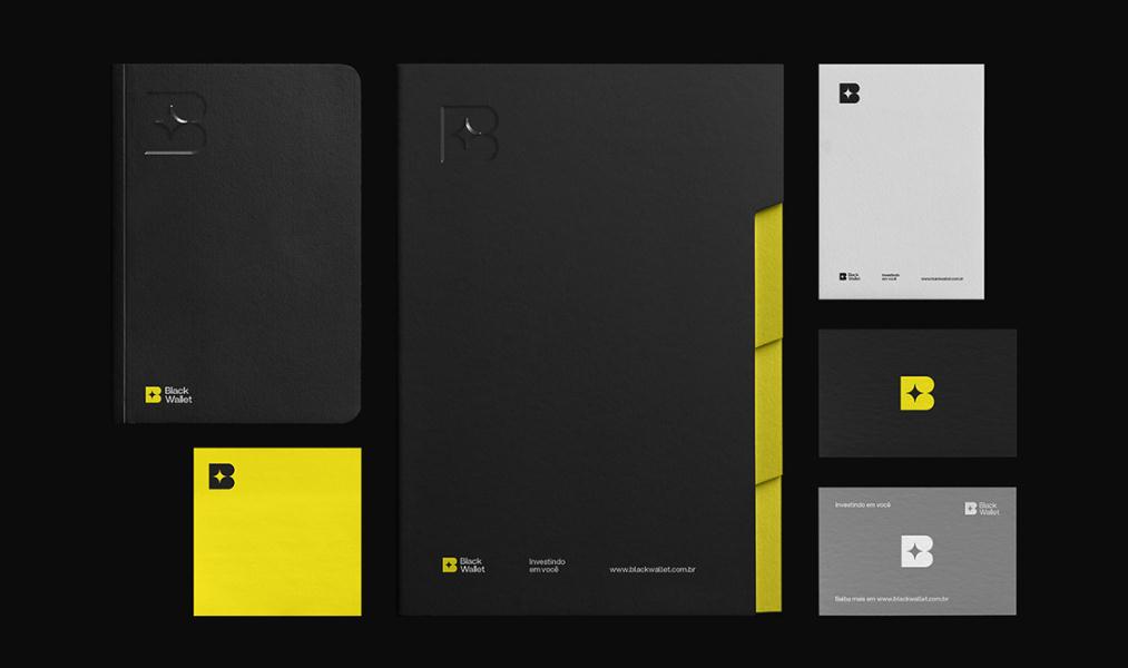 Black Wallet 財(cái)務(wù)規(guī)劃和投資咨詢金融公司vi設(shè)計(jì)企業(yè)形象設(shè)計(jì),黃色B字母+星元素 Black Wallet 財(cái)務(wù)規(guī)劃和投資咨詢金融公司vi設(shè)計(jì)企業(yè)形象設(shè)計(jì),黃色B字母+星元素