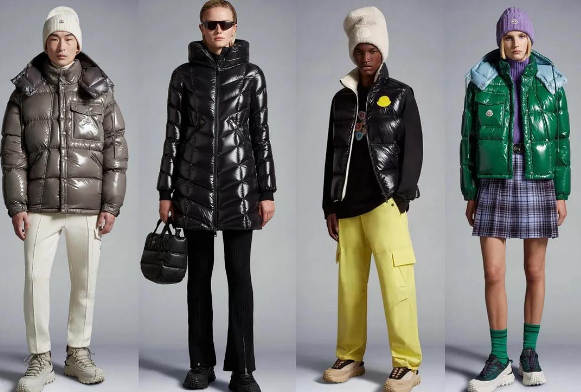 光澤、輪廓和造型提升了 Moncler 羽絨大衣的檔次