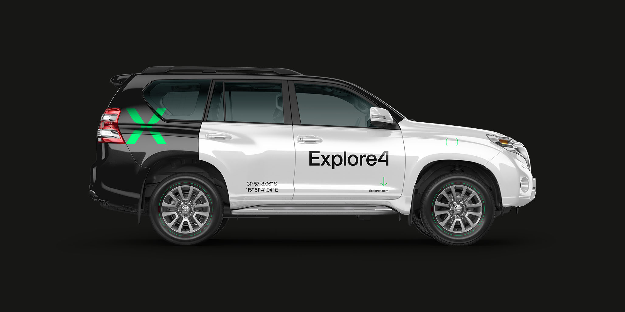 Explore4 四輪驅(qū)動(dòng)探險(xiǎn)車輛租賃公司品牌創(chuàng)建與品牌形象設(shè)計(jì)