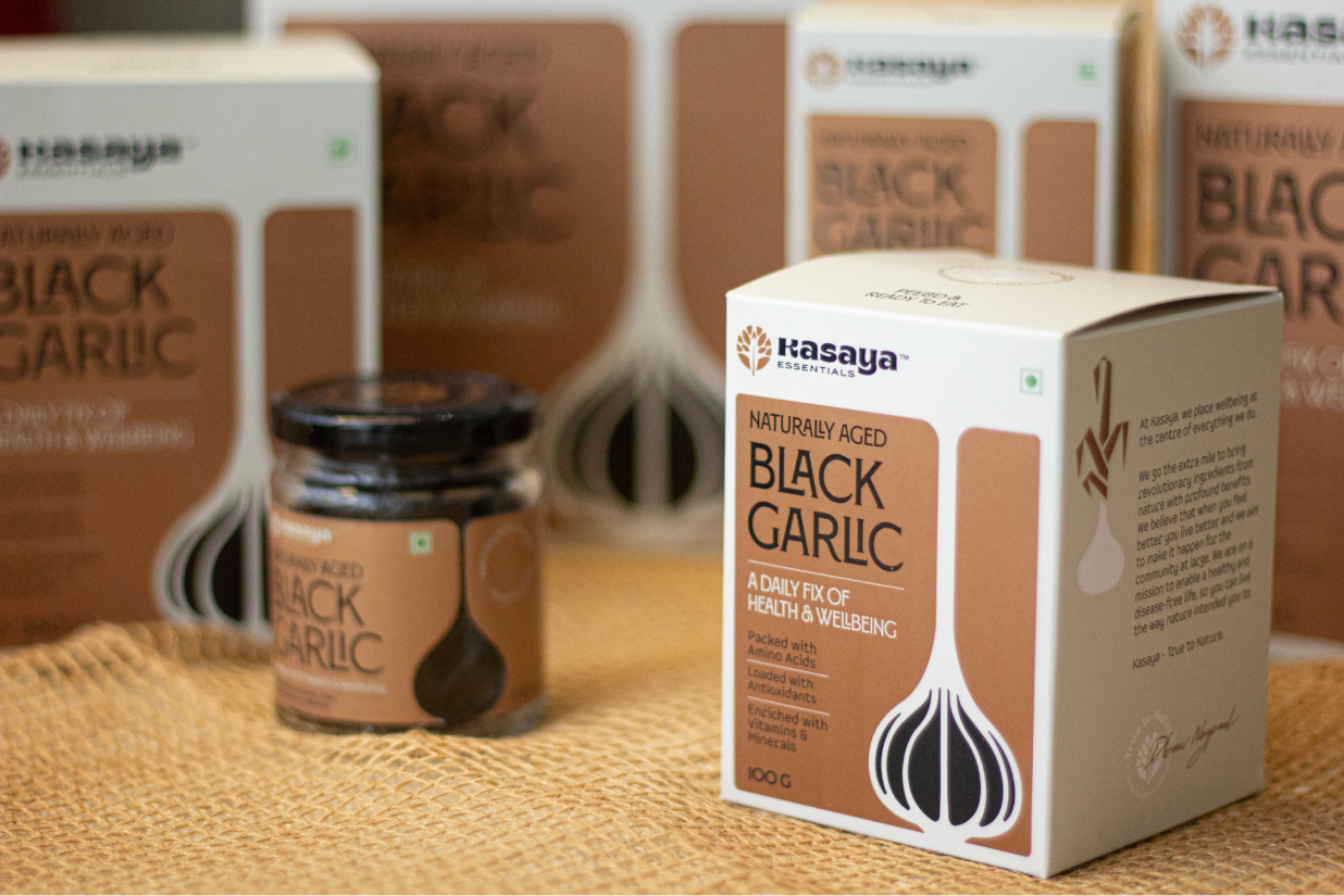 Kasaya發(fā)酵黑蒜健康養(yǎng)生滋補(bǔ)品品牌創(chuàng)建-命名-logo-包裝設(shè)計(jì)