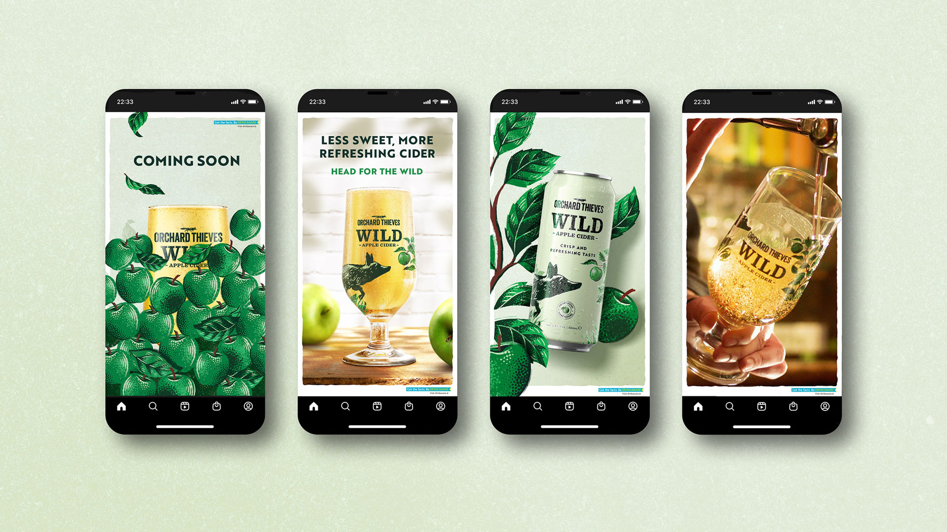 “果園小偷”野生蘋果酒品牌創(chuàng)建策劃狐貍插畫包裝設計電視廣告及宣傳推廣