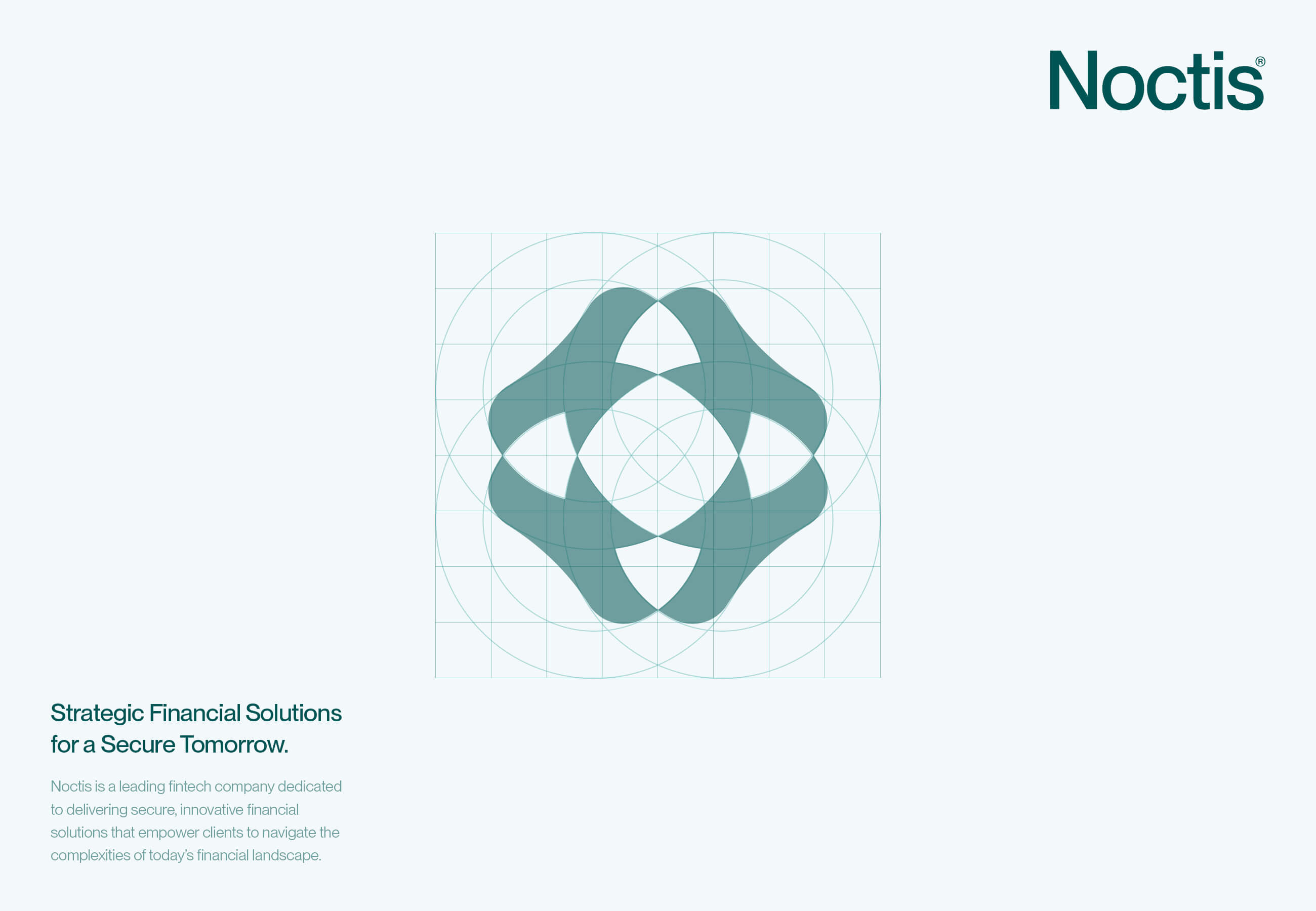 Noctis 金融科技解決方案公司logo設(shè)計品牌vi形象設(shè)計，體現(xiàn)力量保護(hù)與連通創(chuàng)新