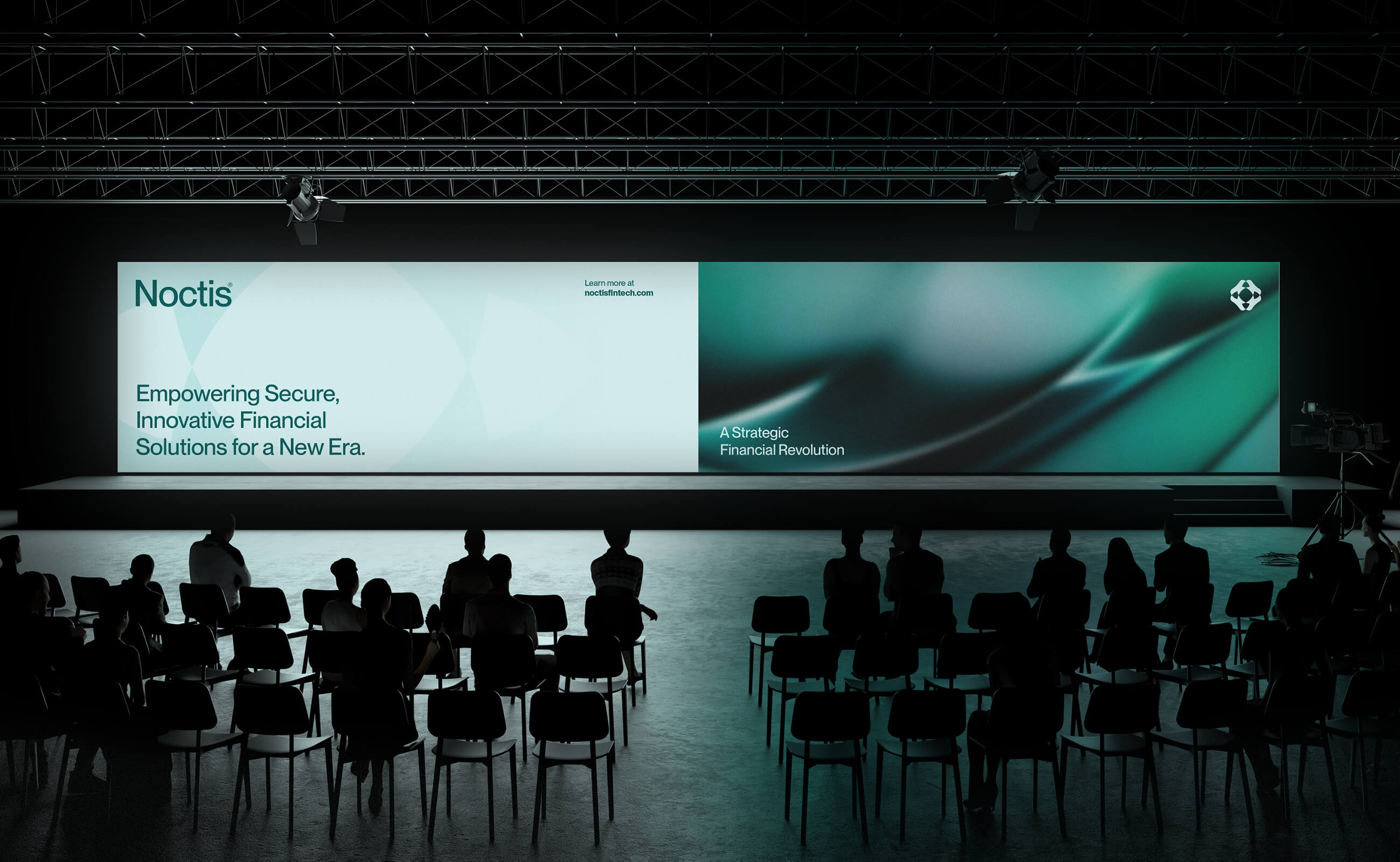 Noctis 金融科技解決方案公司logo設(shè)計品牌vi形象設(shè)計，體現(xiàn)力量保護(hù)與連通創(chuàng)新