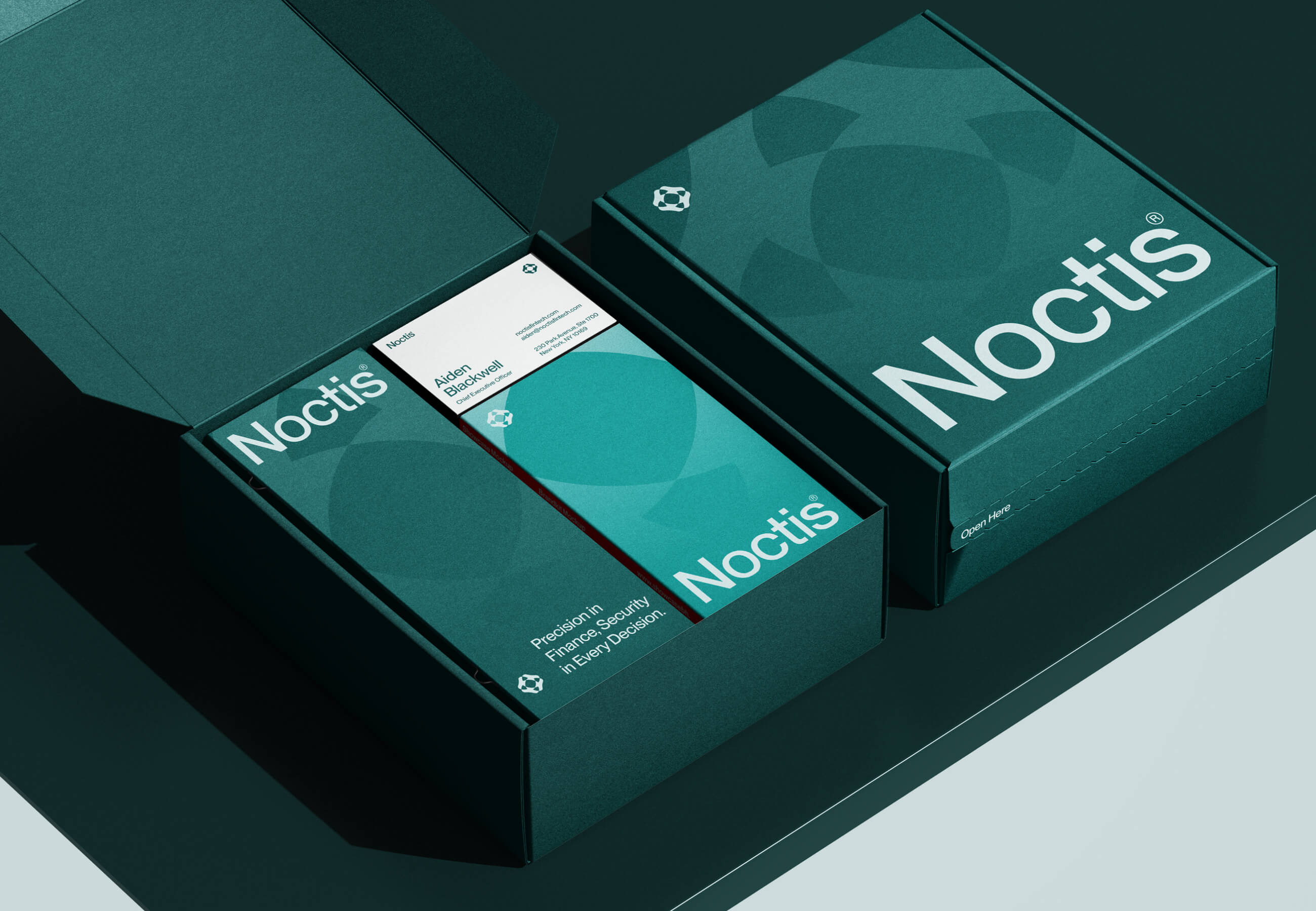 Noctis 金融科技解決方案公司logo設(shè)計品牌vi形象設(shè)計，體現(xiàn)力量保護(hù)與連通創(chuàng)新