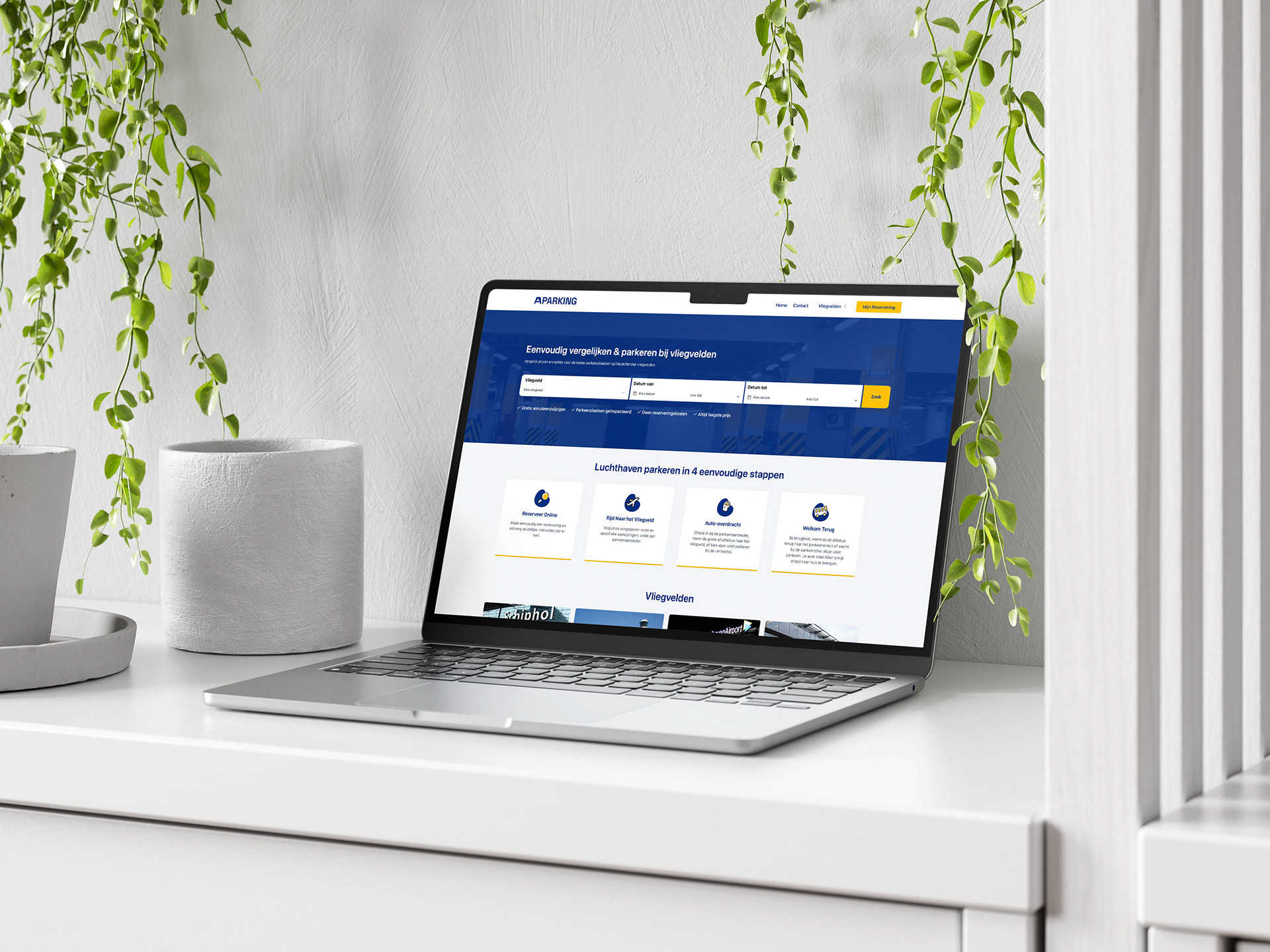 Aparking 停車位預定應用程序app品牌形象設計vi設計。藍黃科技風
